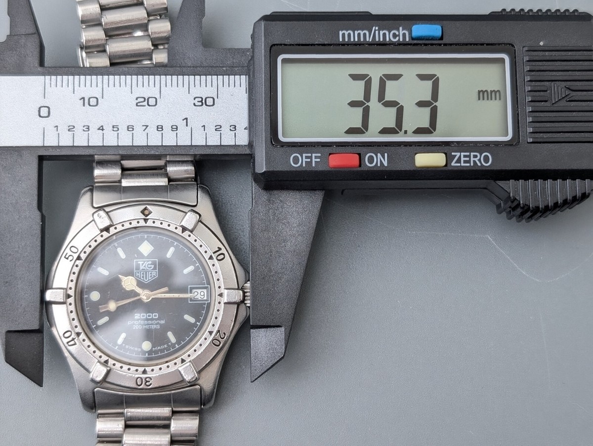 Tag Heuer 2000 Professional 962.013 Black Dial Date Men's Tag Heuer 2000 Professional 962.013 Black Dial Date Men's