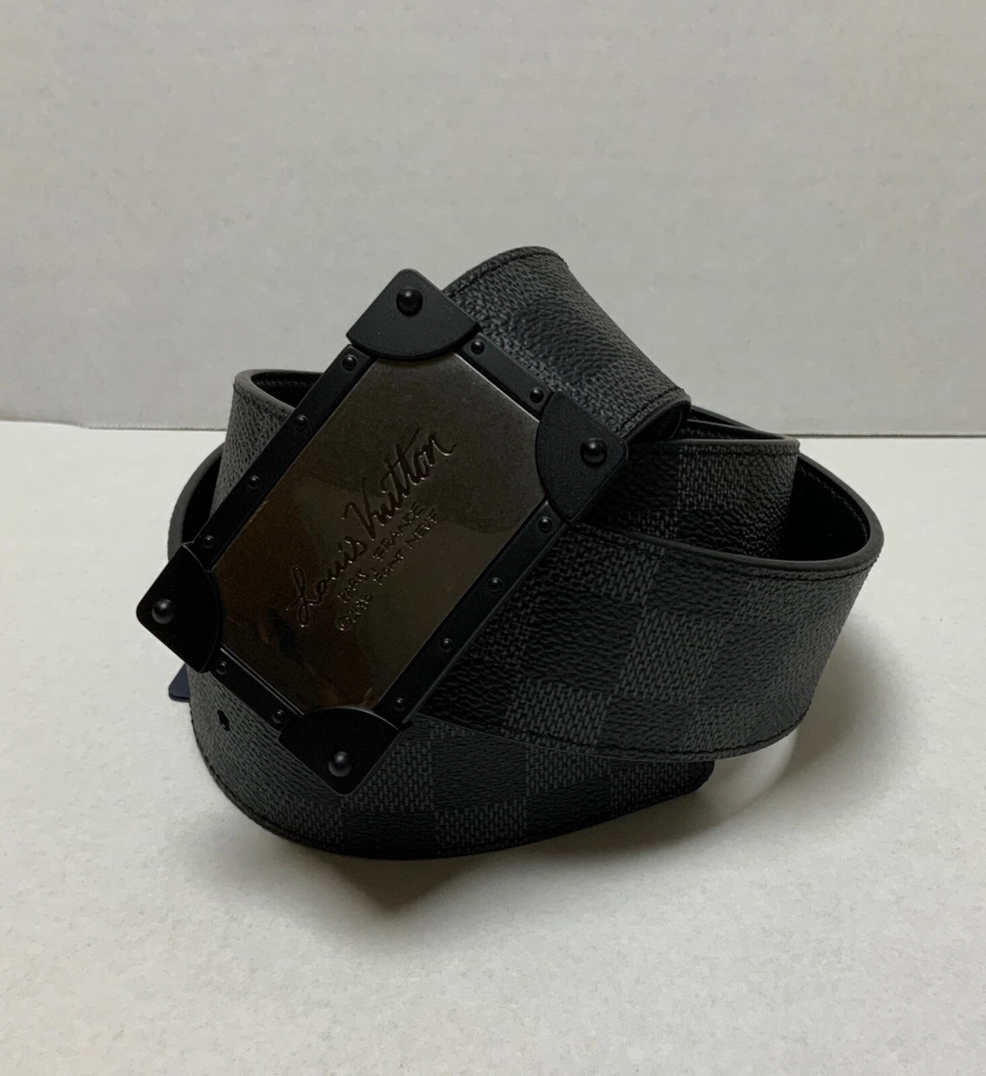 louis vuitton belt black monogram