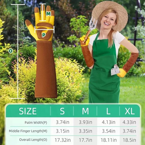 Gardening Gloves, Long Garden Gloves for Women and Men, Thorn Proof Gardening Gl - Picture 2 of 7
