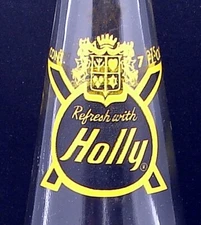 Holly; Holly Beverage Co.; Youngstown, Ohio; 2-color ACL soda pop bottle