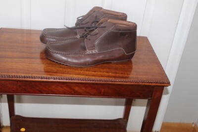 I TRAVEL BROWN LEATHER CHUKKA BOOTS MEN SZ 47 US 13 MINT | eBay