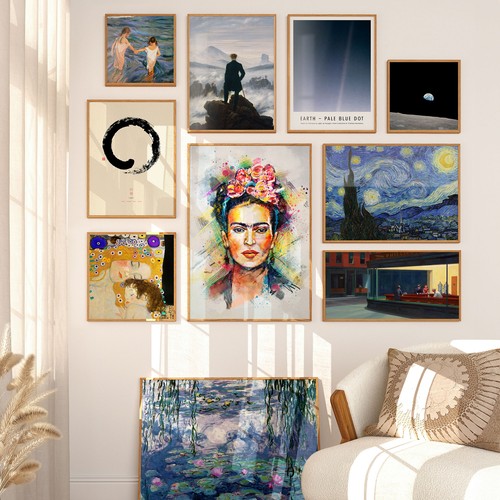 Poster Der Wanderer über dem Nebelmeer - Caspar David Friedrich - Bild 7 von 7