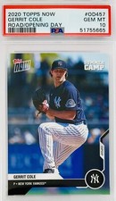 2020 Topps Now Gerrit Cole “Road To Opening Day Summer Camp” PSA 10 💎 Low Pop