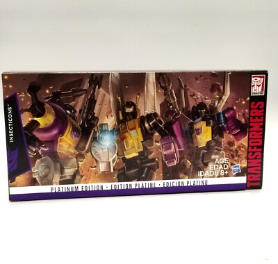 Transformers Platinum Edition G1 Insecticons Bombshell Kickback Shrapnel Set