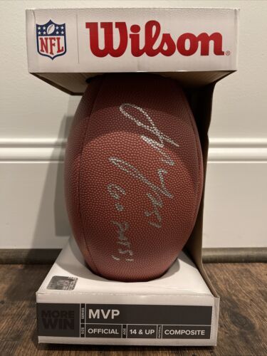 Jerod Mayo Autographed NFL MVP Official Football - NE Patriots - NEW IN BOX NIB - Picture 1 of 2