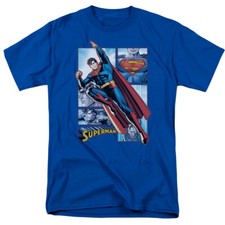 SUPERMAN PANELS Licensed Adult Men's Graphic Tee Shirt SM-5XL