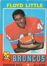 1971 Topps Floyd Little Denver Broncos #110