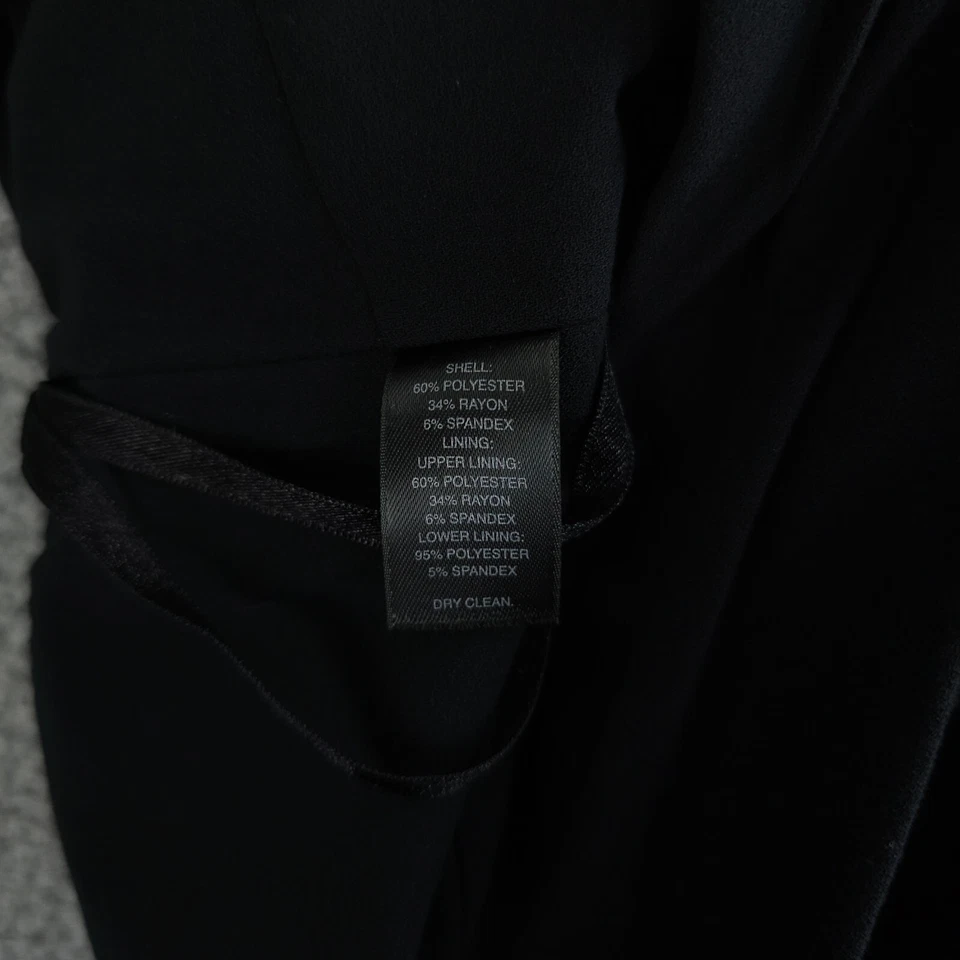 White House Black Market 连衣裙女式 00 黑色扭结蝴蝶结无袖 LBD — 第 4/4 张图片