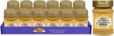 Pack of 12 Rani Mild Curry Powder - Authentic Indian Spice, Vegan & Salt-Free