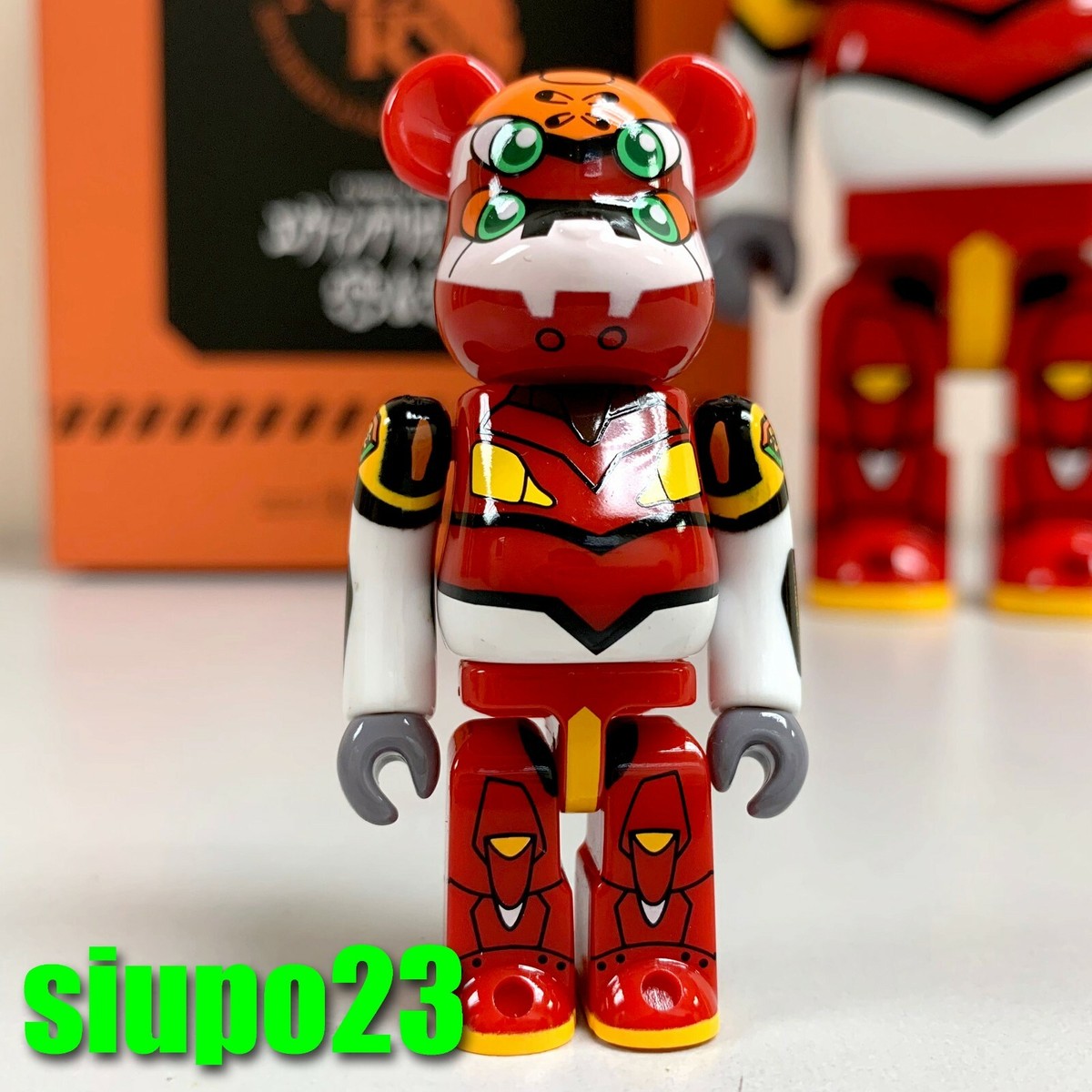 MEDICOM TOY - BE@RBRICK エヴァンゲリオン 2体セット Eva 100% &amp; 400% Medicom 400% + 100% Bearbrck ~ Evangelion: Destruction Be@r