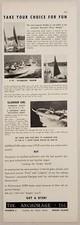 1956 Print Ad The Anchorage Glamour Girl & Dyeresin Dhow Midget Warren,RI