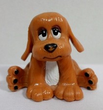 TONKA VTG 1984 POUND PUPPIES SITTING PVC FIGURE PUPPY DOG FIGURINE PPI / LGT