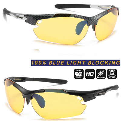 Xloop SPORT DAY NIGHT DRIVING VISION SUNGLASSES YELLOW HIGH DEFINITION GLASSES