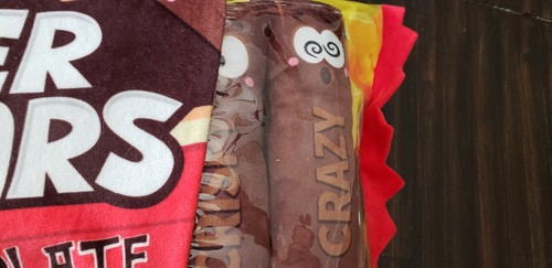 Sour Gummi Gummy Worms Wafer Bars Chocolate Plush Pillow 12" Candy Toy Gift LOT - Picture 4 of 10