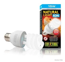 EXO TERRA NATURAL LIGHT ION DEODORIZING LAMP - 15 WATT