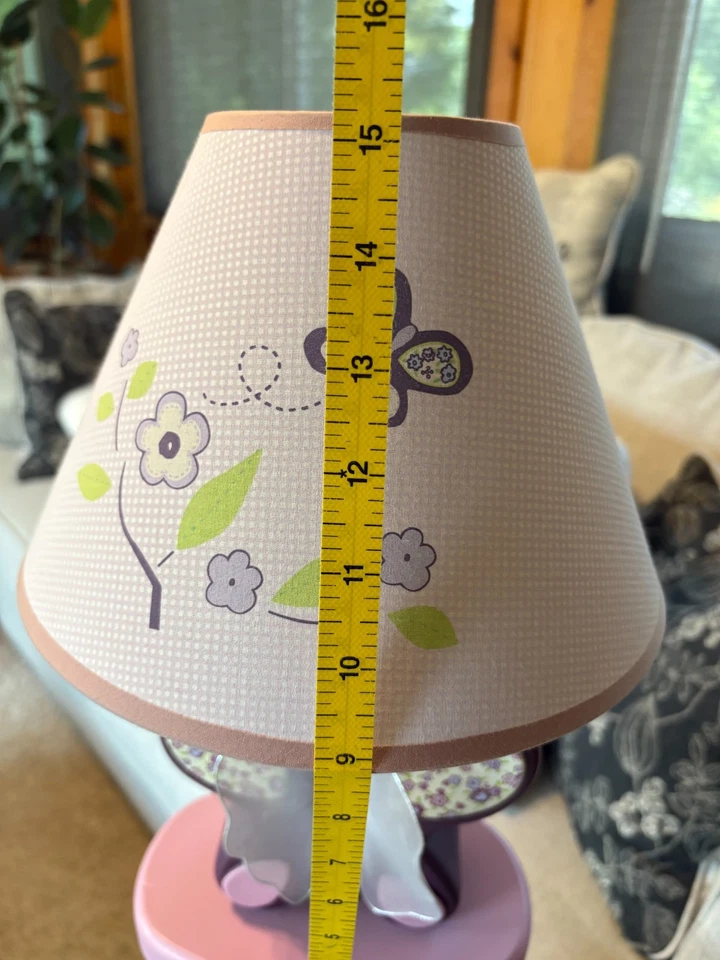 Lámpara de ciruela de azúcar CoCaLo - mariposa rosa y púrpura Foto 3 de 4