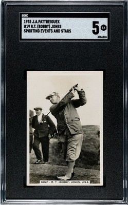 1935 J.A. Pattreiouex #19 Bobby Jones SGC 5
