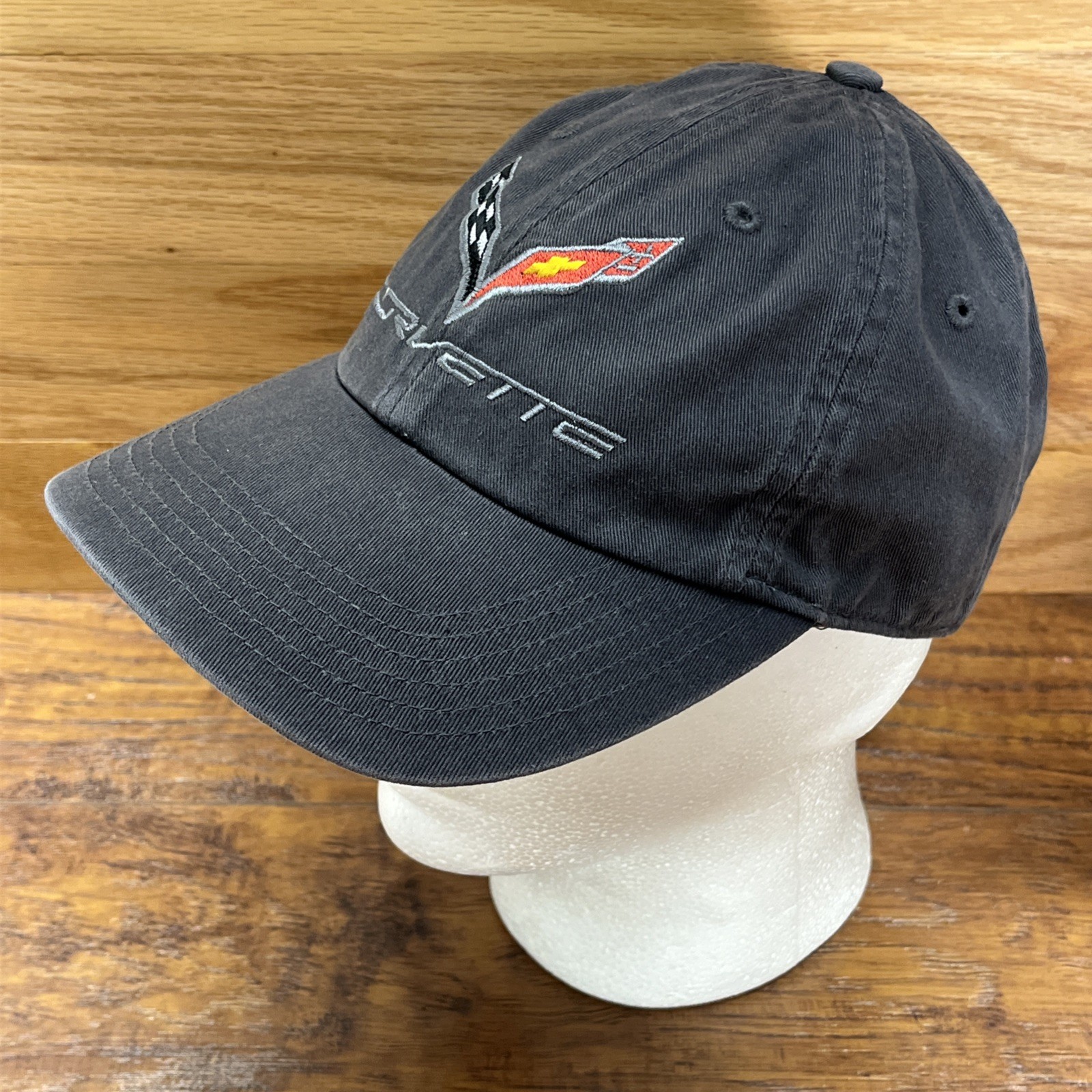 Corvette Hat Black Adjustable Strapback Embroider… - image 2