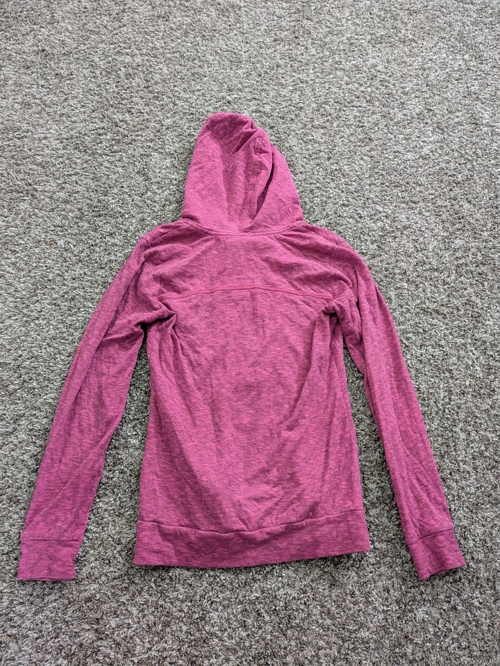 Moletom com capuz Lucy Sportswear Fuschia treinamento meio zíper ioga corrida XS - Imagem 2 de 4