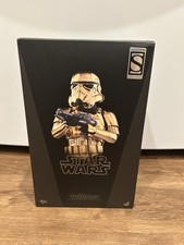 2016 Hot Toys Sideshow Star Wars Gold Chrome Stormtrooper 1 6 Figure