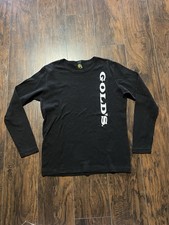 Vintage Golds Gym Thermal Shirt Mens XL Black Venice California Bodybuilding