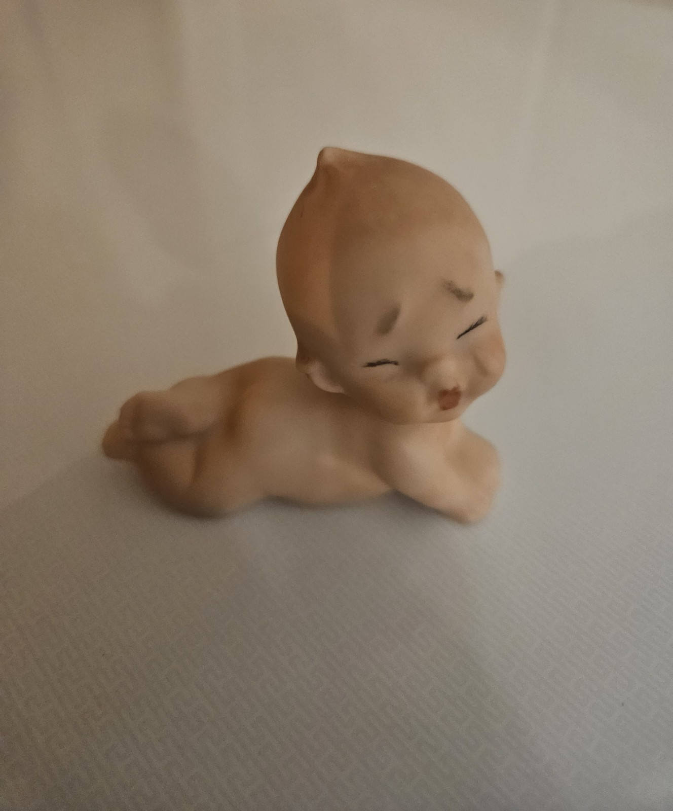 Vintage Bisque Porcelain Kewpie Style Crawling Baby Figurine Doll Collectible...