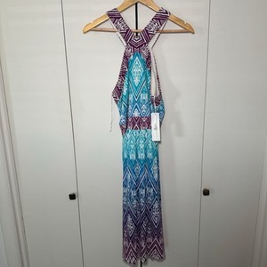 white maxi sheer dress Ariella Mesh Maxi Dress