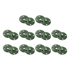10 Sets Sewing Snap Buttons, Press Buttons Snap Fasteners 18mm, Dark Green