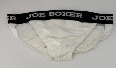 Joe Boxer men's classic white briefs Size L ( 36 - 38 ) Bikini Cut