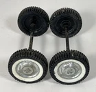 Nylint Set Of 4 N Logo Wheels Whitewall Tires Axle Assembly Parts Restore Custom
