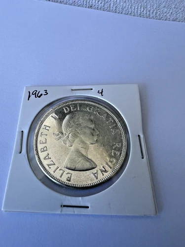 1963 Canada Silver Dollar. 80%. Elizabeth II. From Roll of Twenty