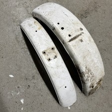 1970s Kawasaki Vintage Motorcycle Fenders Aluminum Metal For 18” Wheels