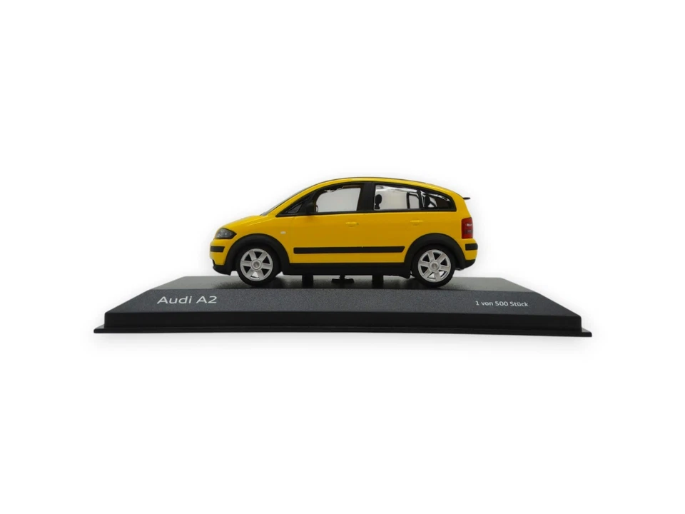 Audi A2 Modellino Auto Miniatura 1:43 Imolagelb - Immagine 2 di 4