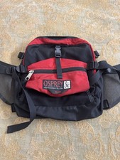 Vintage Osprey Flash Hiking Bag Red Lumbar Pack