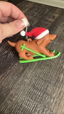 Bath and Body Works PocketBac Holder Christmas Dog On Skis NWT