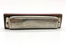 Vtg 1980  s Hohner Panarmonic American Ace Harmonica Made Ireland Used Works