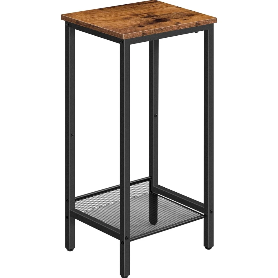 Beistelltisch Hoch Schmal Holz, Industriestil, verstellbar, Nachttisch, Wohnz... - Bild 1 von 1