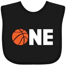 Inktastic One- Basketball First Birthday Baby Bib Birthdays 1st Team Sport Throw
