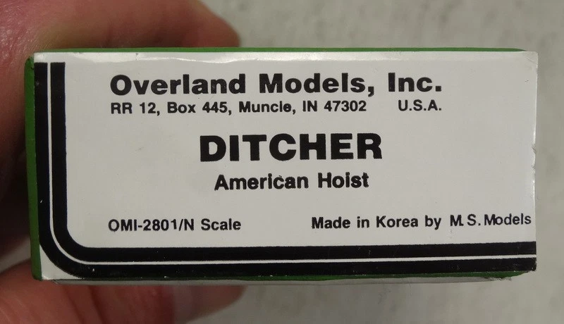 Overland Models American Hoist Ditcher, N Scale, No Track Time - Please Read All - Image 2 of 4