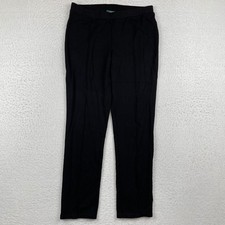 Lauren Ralph Lauren Pants Womens Small Black Ponte Knit Classic Pull On Casual