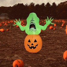 Aufblasbarer Halloween Kürbis LED Lichter Au...