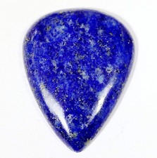 34 Ct 5X25X32 mm Natural Blue Lapis Lazuli Pear Cabochon Gemstone KM-552
