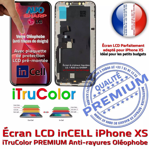Verre Tactile iPhone XS inCELL Apple PREMIUM Remplacement Écran Verre Qualité - Photo 2/9