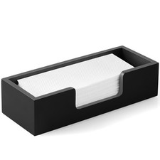 Paper Towel Dispenser Countertop, Wooden Folded Paper Hand Towel Holder for G...