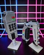 Space 1999 Set Stun Gun & Commlock Prop -Moonbase Alpha Inspired Display Models