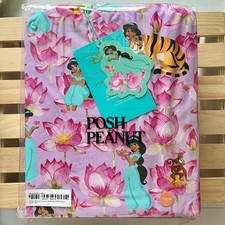 NIB Posh Peanut TWIN Disney Princess Jasmine Reversible Ruffle Duvet Cover
