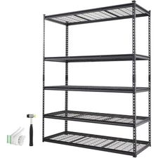 Storage Shelving Unit 24*60*78" Garage Rack 5-Tier Adjustable 2000 lbs Load