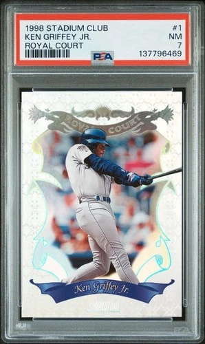 1998 Stadium Club Ken Griffey Jr. Royal Court #1 - Seattle Mariners PSA 7