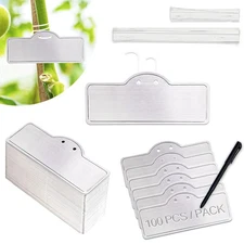 Metal Plant Labels, Aluminum Plant Tags, Tree Markers for Outdoor Garden, Wat...