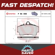 Brake Pads Set fits PORSCHE BOXSTER 986 2.7 Rear 99 to 04 Brembo 98635293910 New